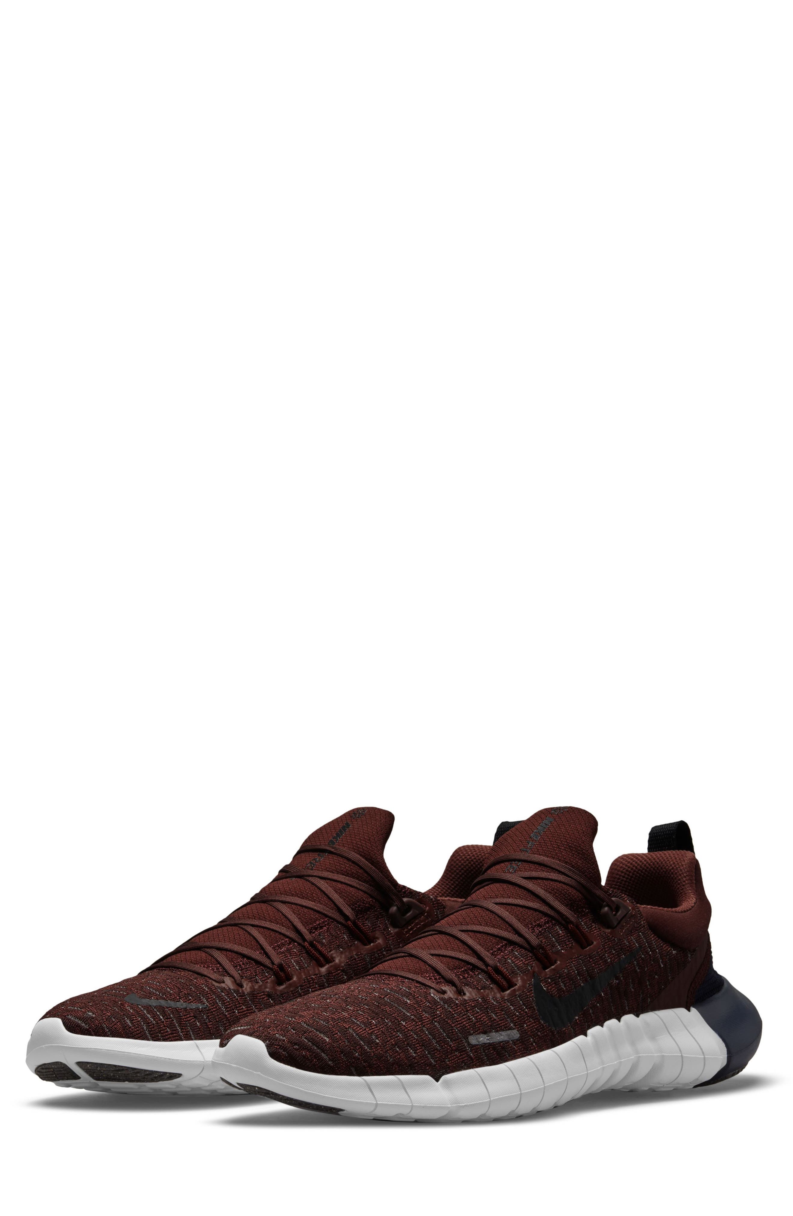 Free Run 5.0 Running Shoe, Main, color, BROWN/ BLACK