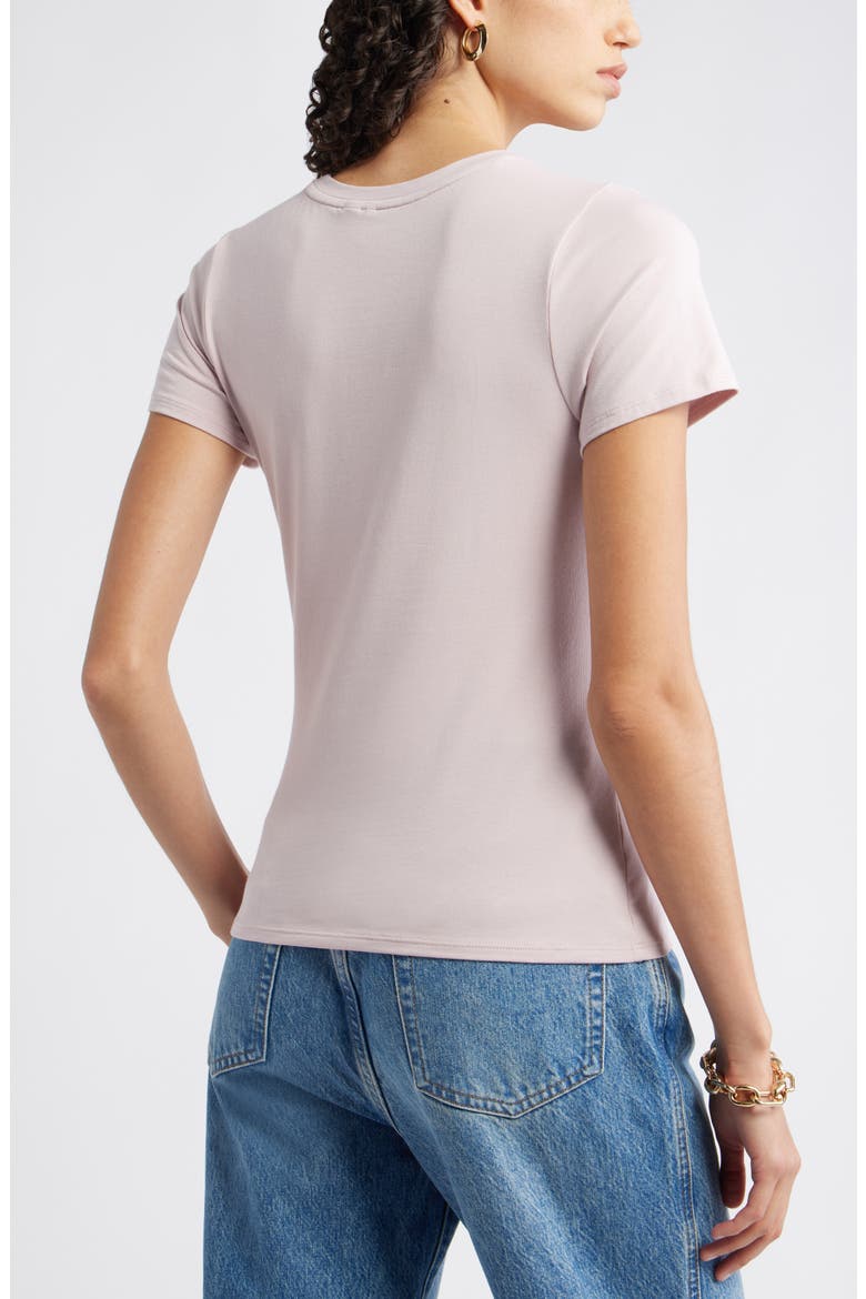 Pima Cotton Blend Crewneck T-Shirt, Alternate, color, PURPLE LILAC