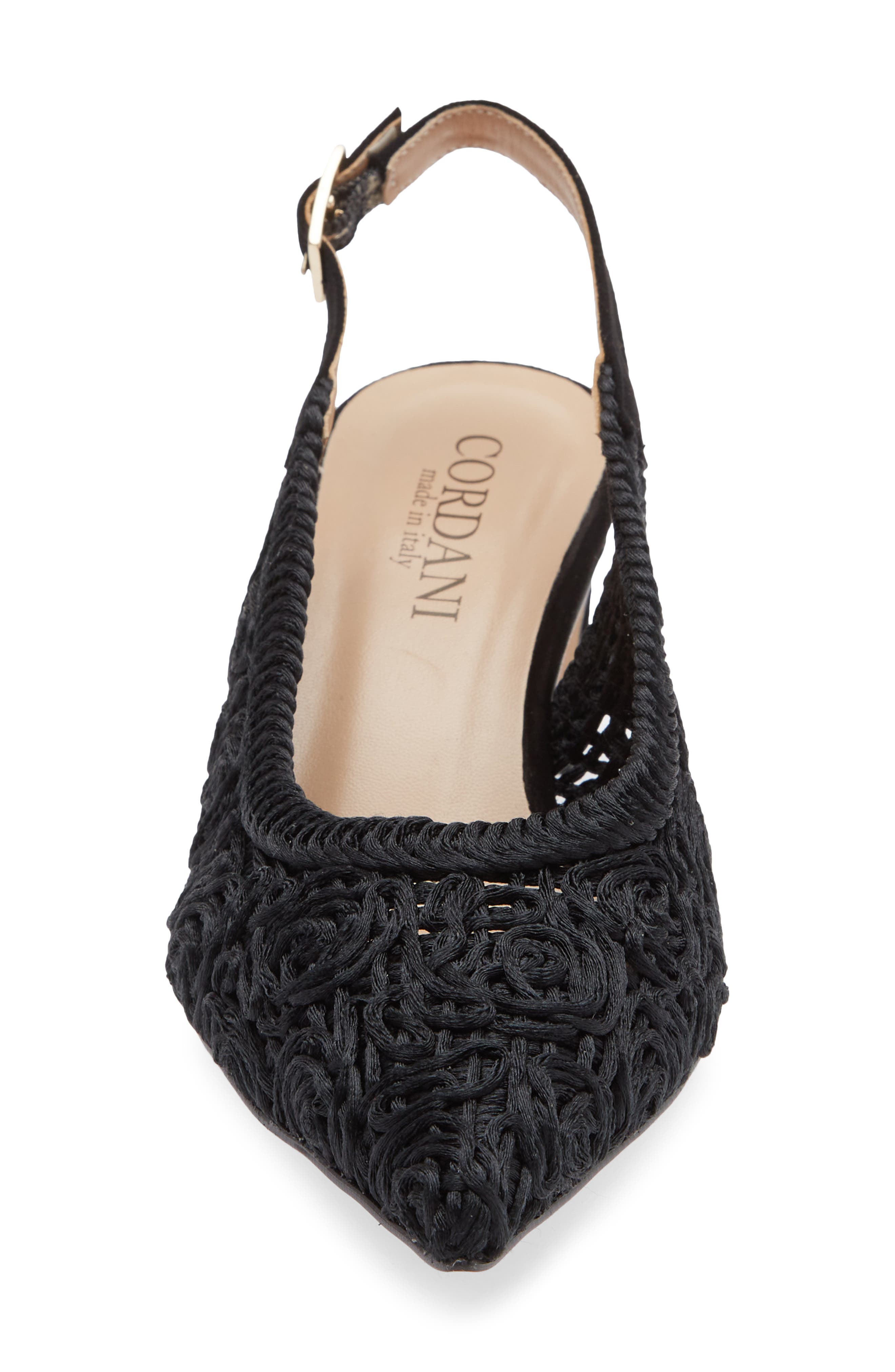 Cordani Nikole Slingback Pointed Toe Pump, Alternate, color, Black