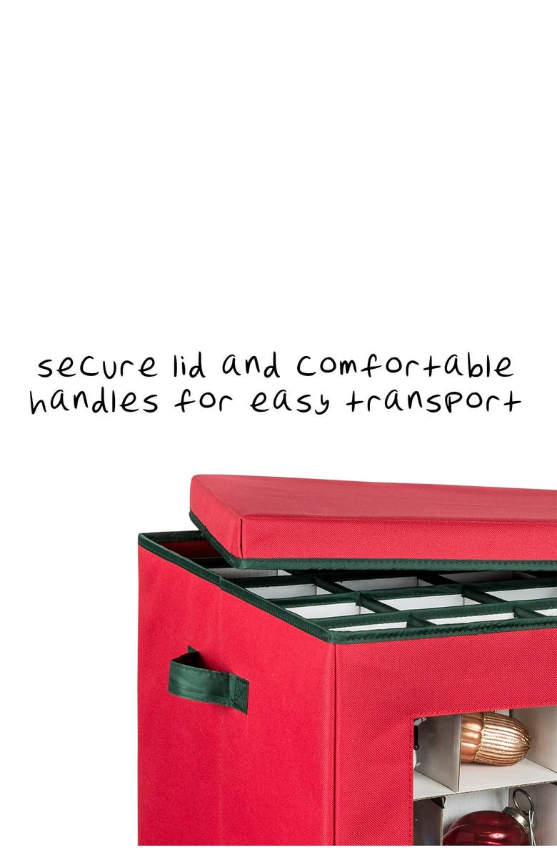 HONEY-CAN-DO Red Ornament Cube - Set of 120, Alternate, color,