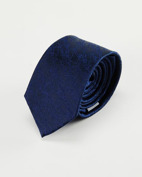 Bark Weave Silk Jacquard Tie