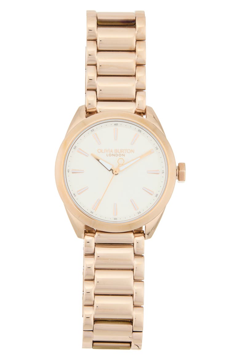 Sports Luxe Geo Bracelet Watch, 34mm, Main, color, WHITE