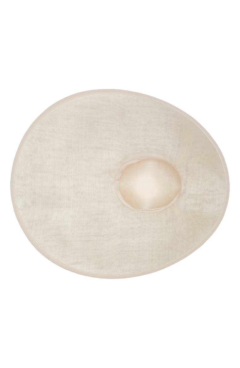 Valentino Garavani Large Brim Abacá Sun Hat, Alternate, color, Dqv Biancato/ Avorio/ Brass