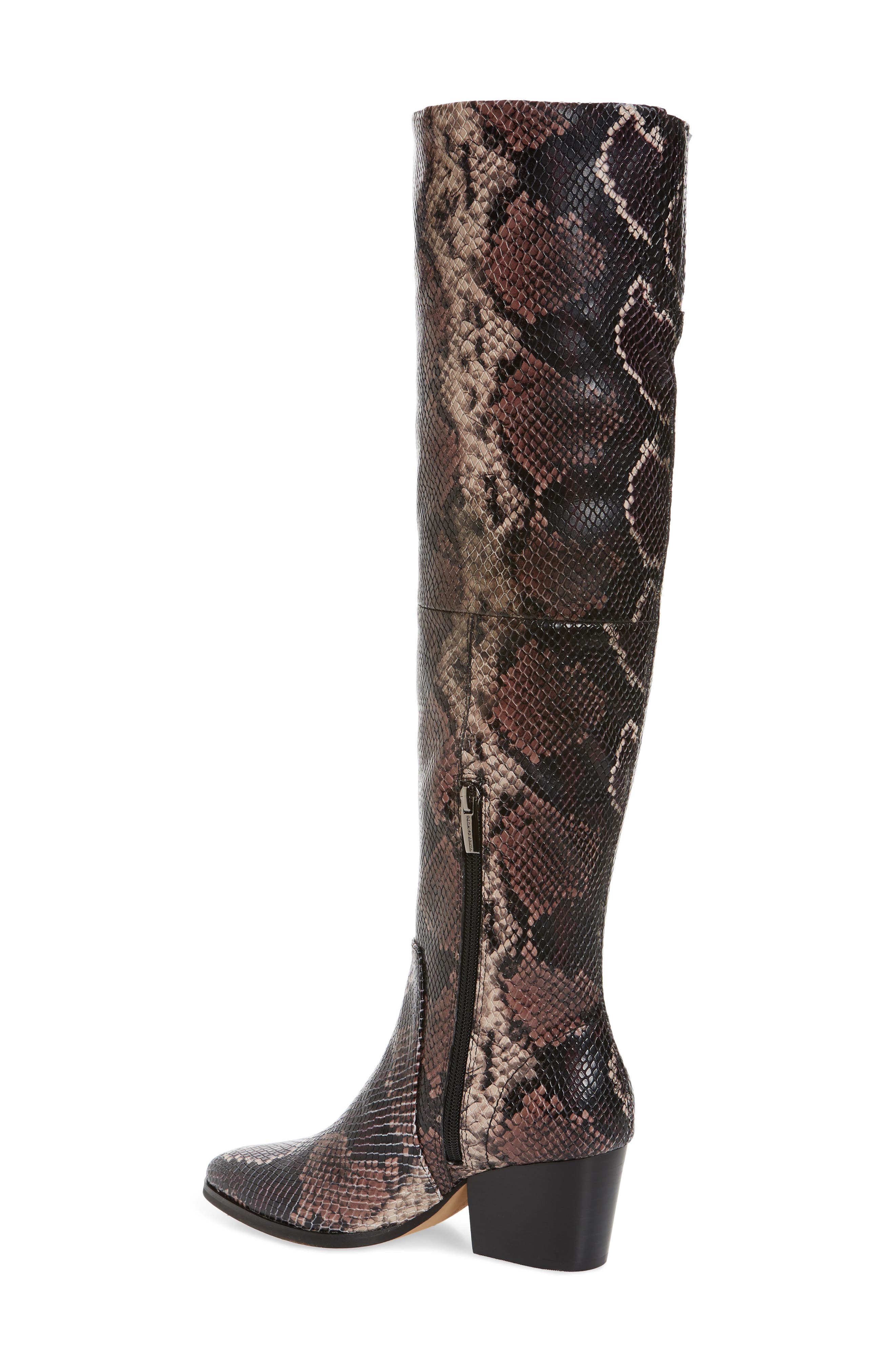 Nestel Knee High Boot, Alternate, color, MAUVE MULTI