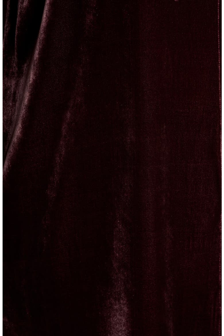 Long Velvet Shirt, Alternate, color, CASSIS