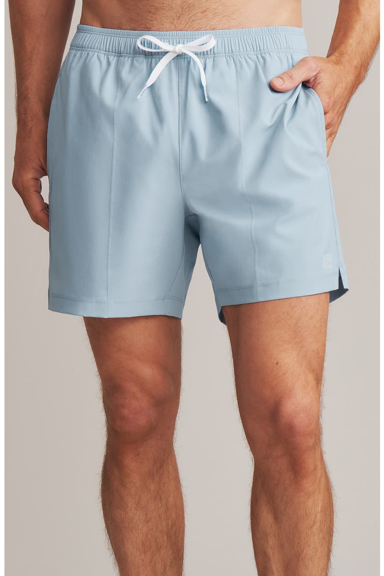 5.5-Inch Water Repellent Swim Trunks, Main, color, ARCTIC BLUE