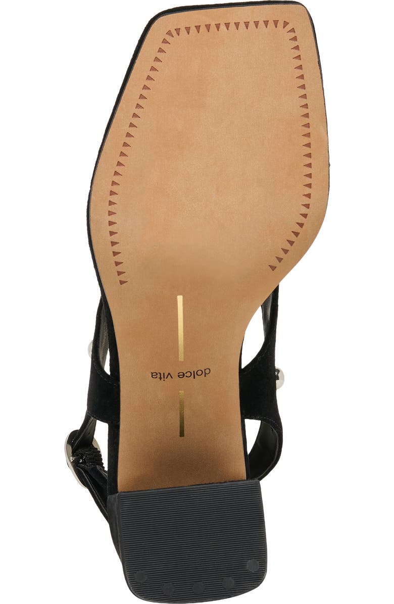 Dolce Vita Yves Stud Slingback Sandal, Alternate, color, Onyx Suede