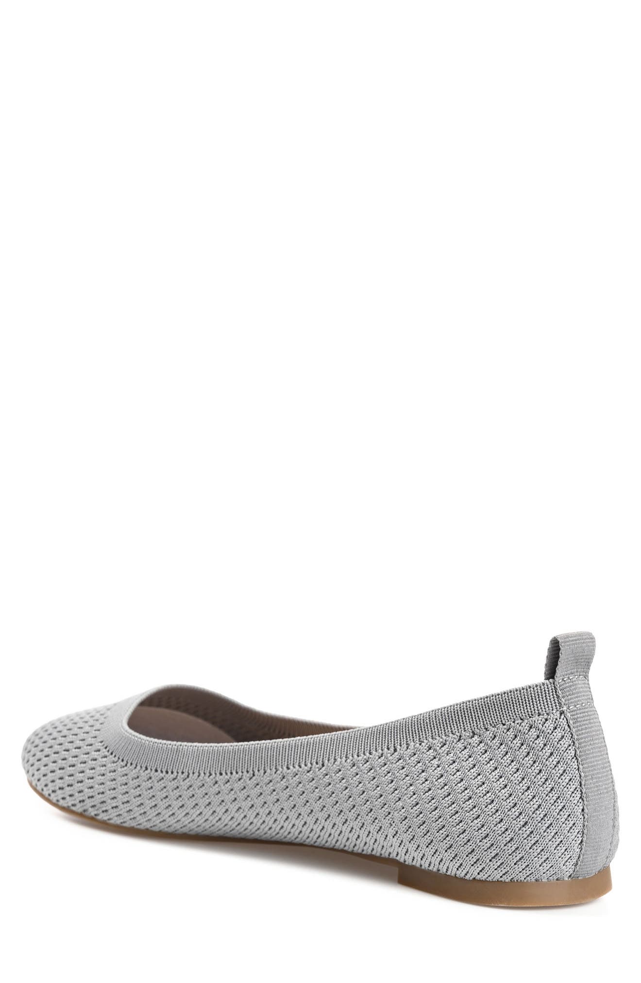 Journee Collection Maryann Knit Flat - Narrow Width, Alternate, color, Grey