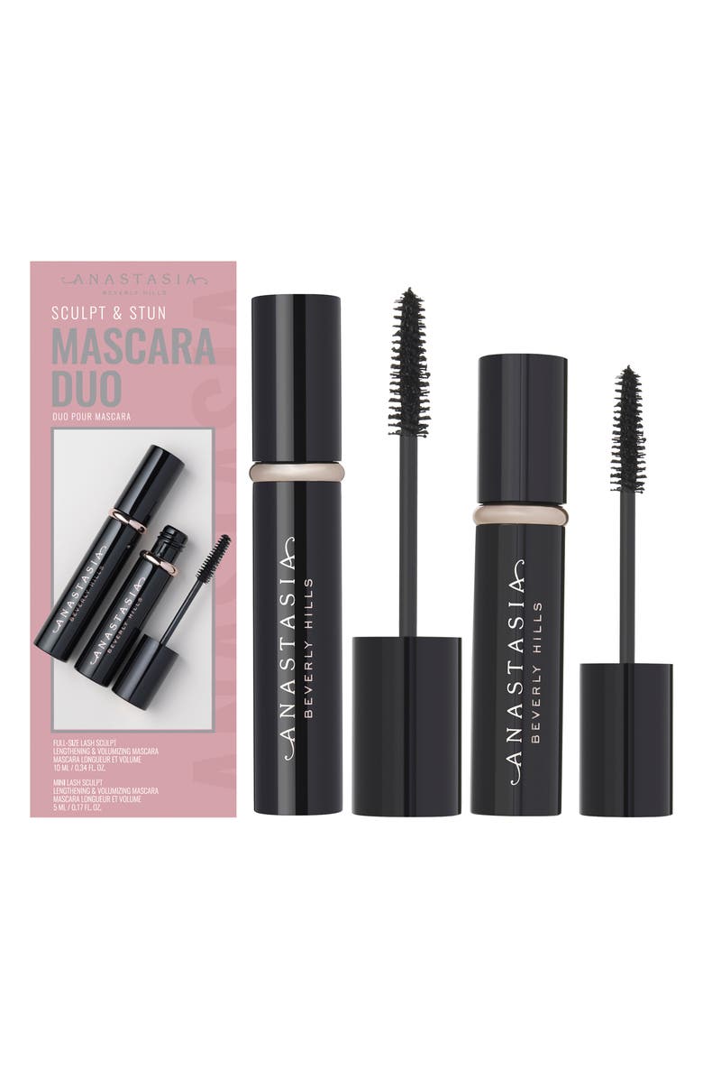 Anastasia Beverly Hills Sculpt & Stun Mascara Duo $40 Value, Main, color, Black