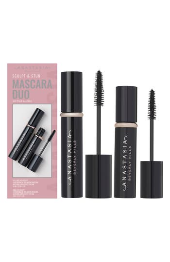 Anastasia Beverly Hills Sculpt & Stun Mascara Duo $40 Value In Black