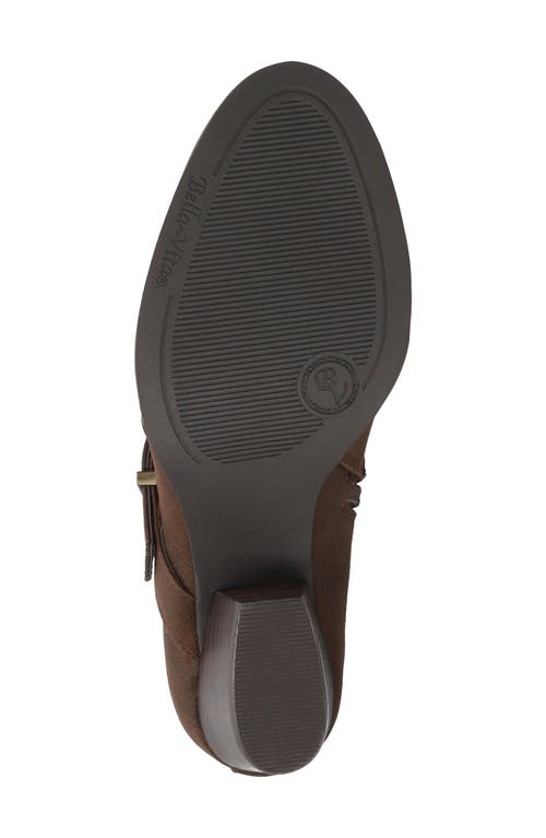 Bella Vita Bowie Buckle Strap Bootie In Brown