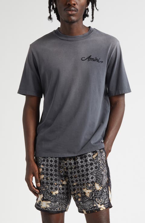 【関税込み】AMIRI ブラウン 'AMIRI Design Studio' Tシャツ Amiri Amiri Theatres Oversized T-Shirt | Saks Fifth Avenue