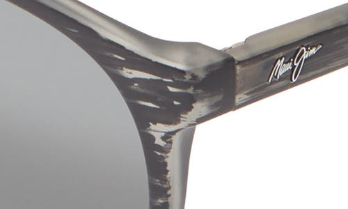 Maui Jim 51mm Round Polarized Sunglasses In Gray