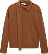 MANGO Scarf Sweater