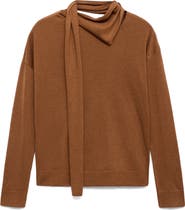MANGO Scarf Sweater