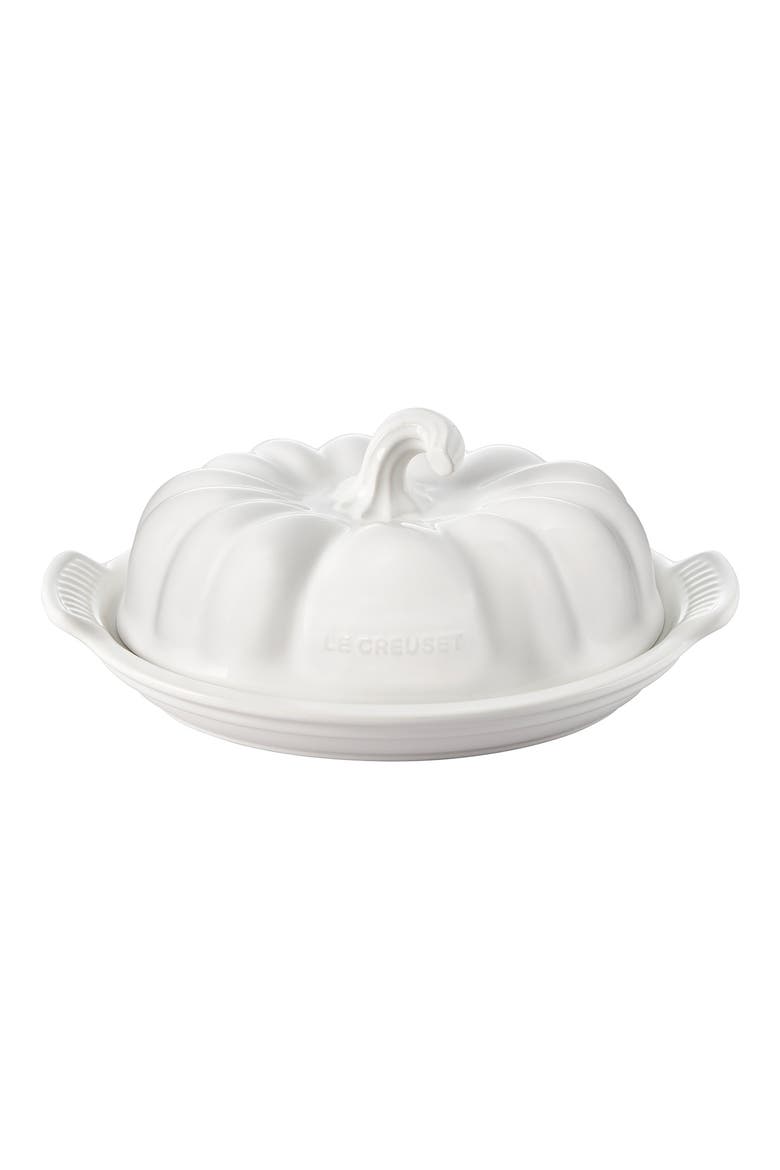 Pumpkin Butter Dish, Main, color, WHITE