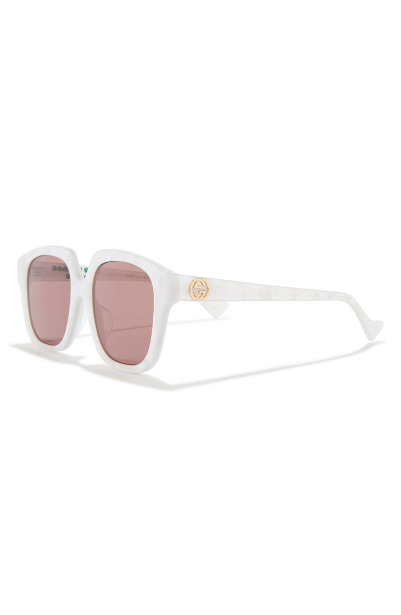 Gucci 55mm Square Sunglasses, Alternate, color, 