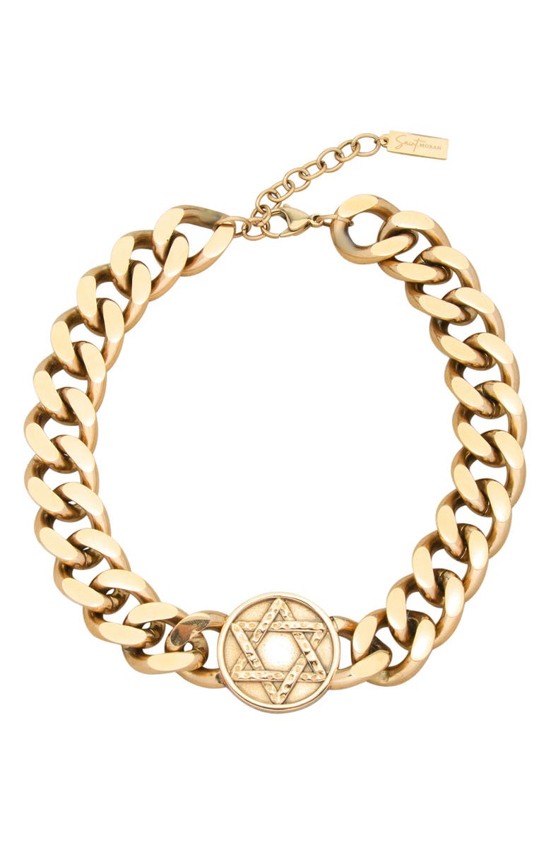 st. Moran Star of David Necklace, Main, color, Gold