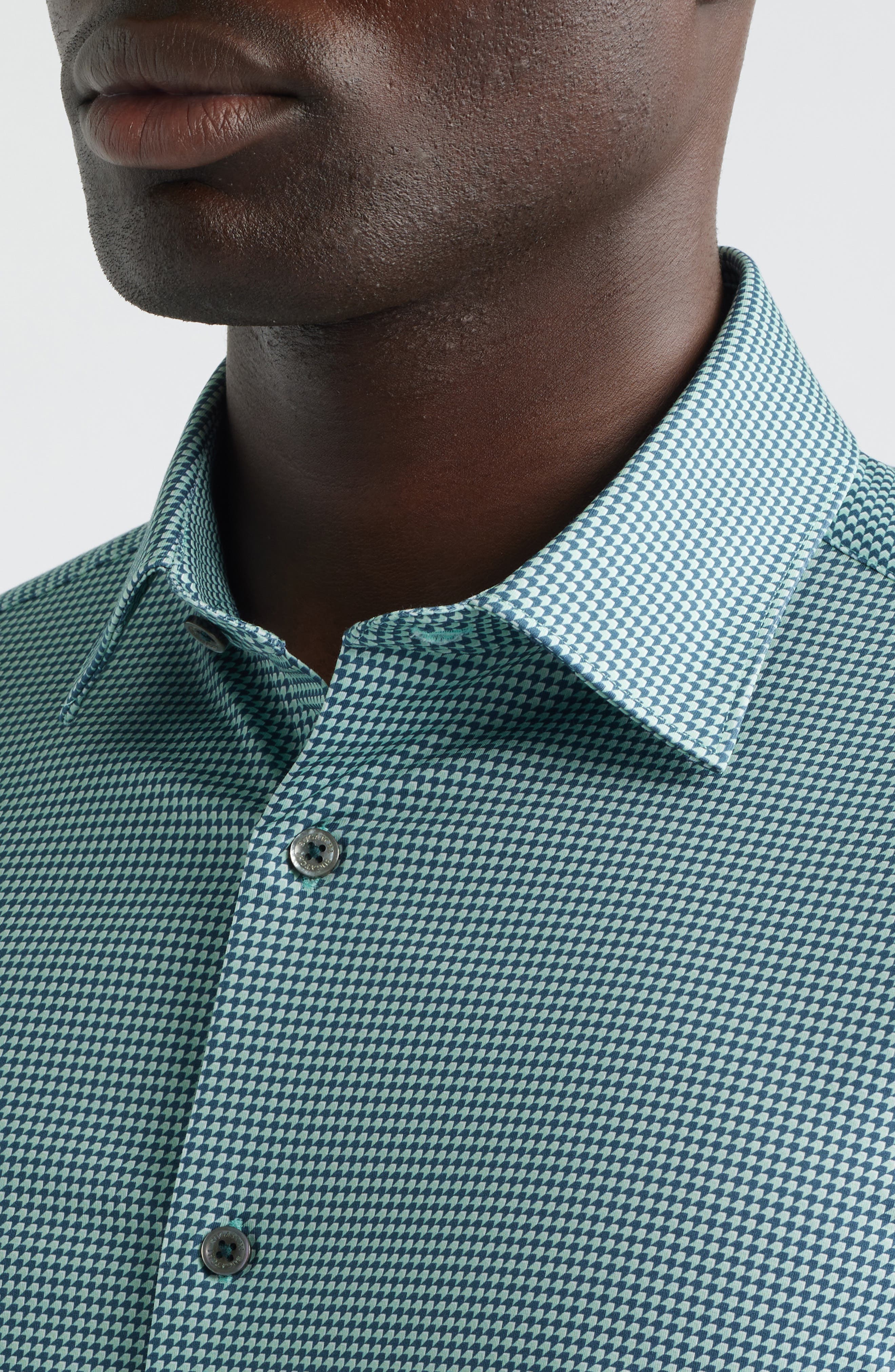 James OoohCotton Micropattern Button-Up Shirt - image 4