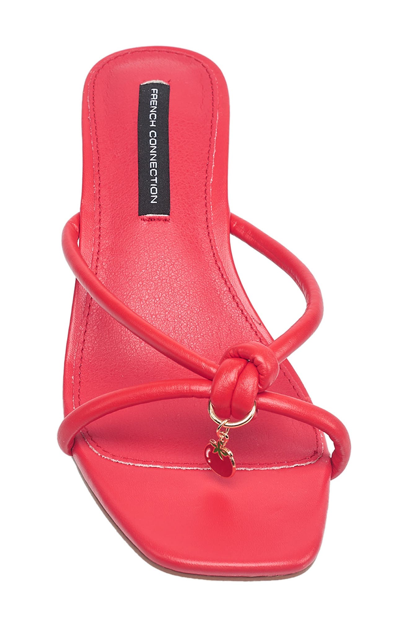 Twirl Charm Sandal, Alternate, color, RED