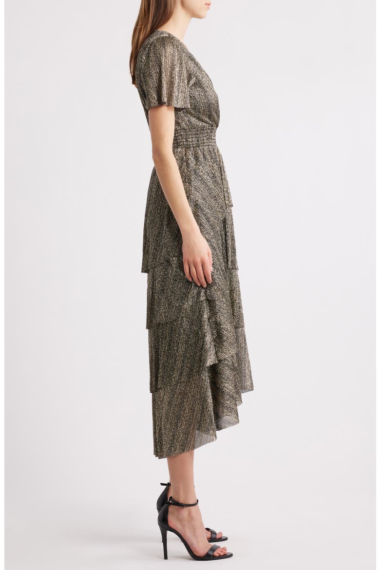 carry tiered belted metallic dress Sabina Musayev Dresses
