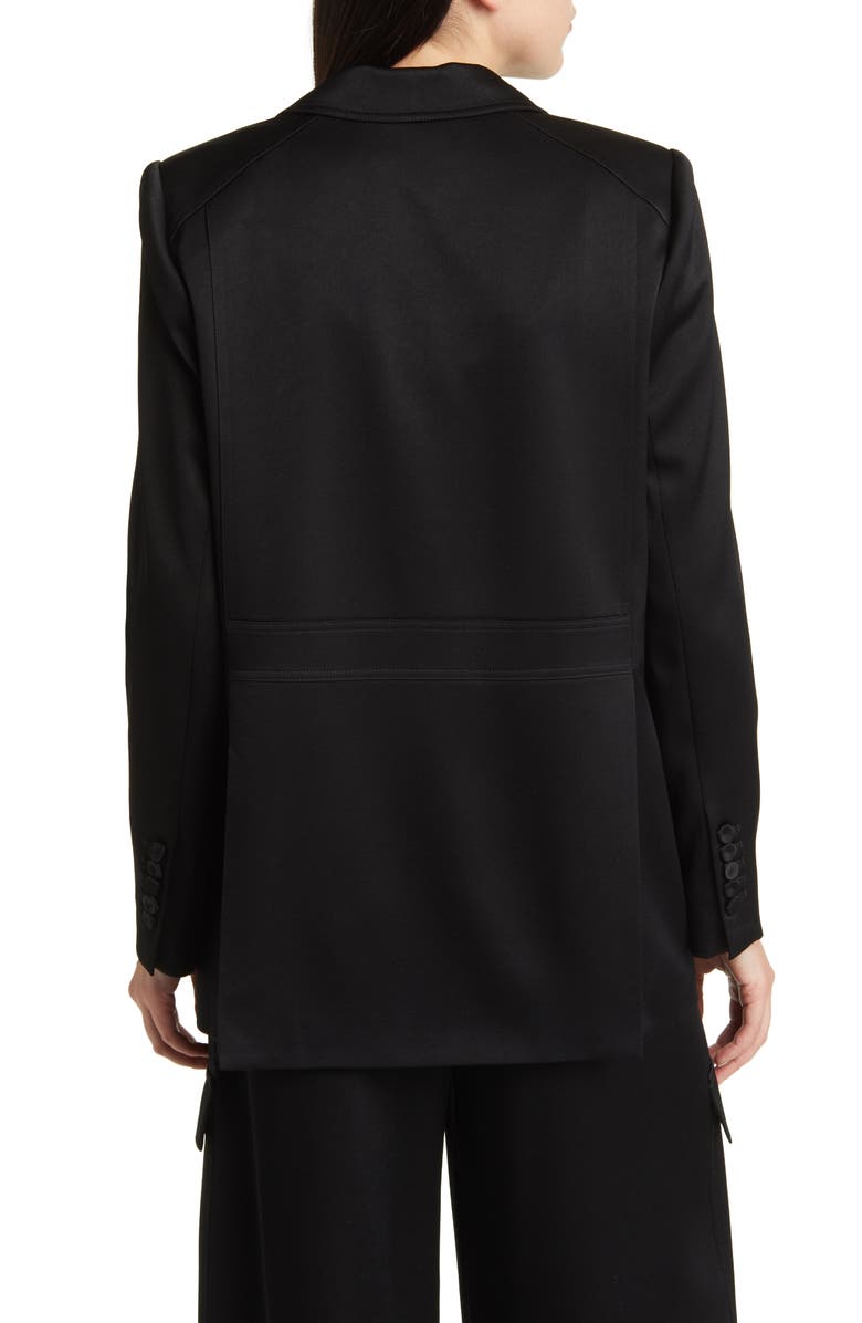 KOBI HALPERIN Notch Lapel Satin Blazer, Alternate, color, 