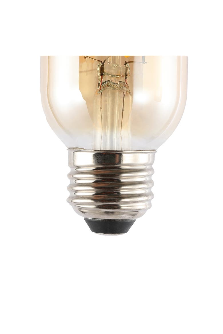 Industrial Non-Dimmable T45-4W LED Edison Bulbs with E26 Base, 80+ CRI, Warm White 2700K, 350 Lumens, Tinted Amber, Alternate, color, Amber