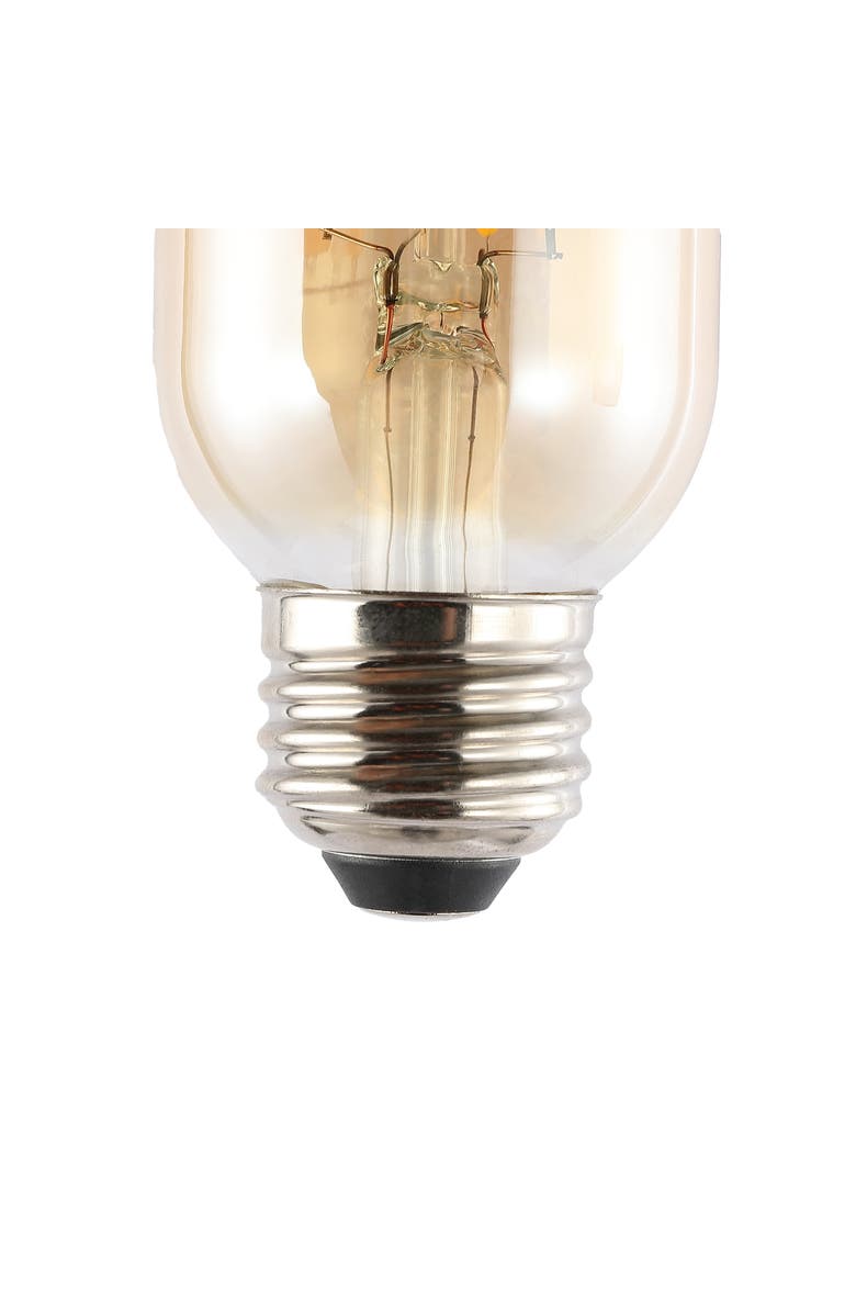 JONATHAN Y Industrial Non-Dimmable T45-4W LED Edison Bulbs with E26 Base, 80+ CRI, Warm White 2700K, 350 Lumens, Tinted Amber, Alternate, color, Amber