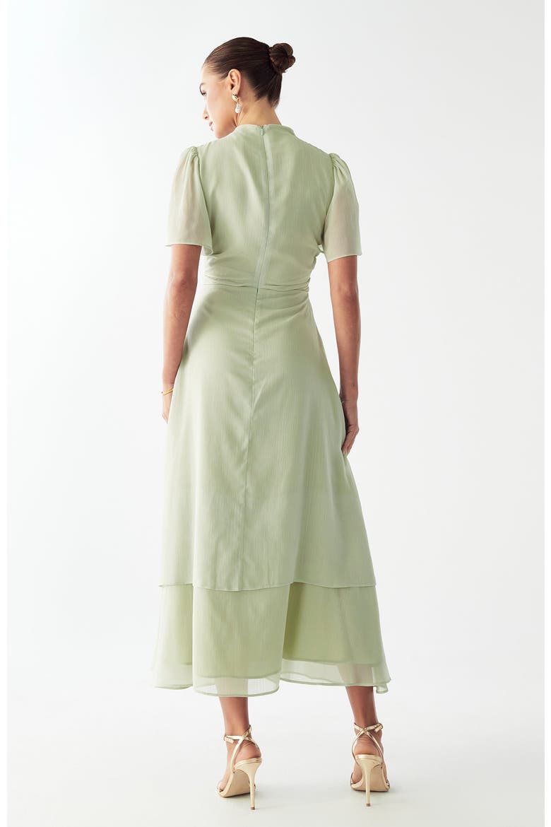 Rory Midi Dress, Alternate, color, Light Sage