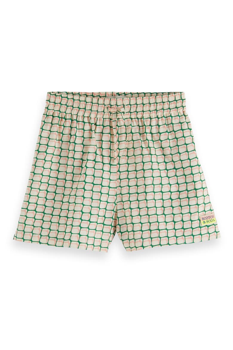 Kids' Geo Print Drawstring Shorts, Main, color, DOUBLES NET