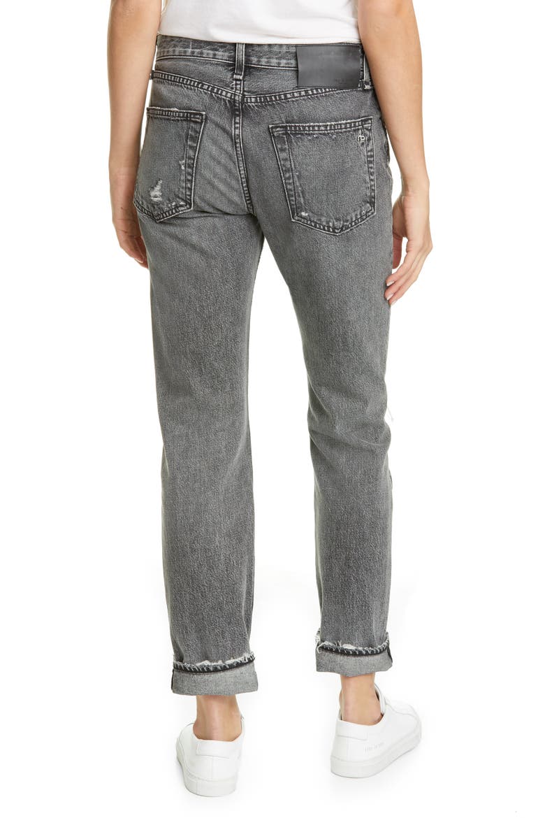Rosa Boyfriend Jeans, Alternate, color, BLK MAGIC