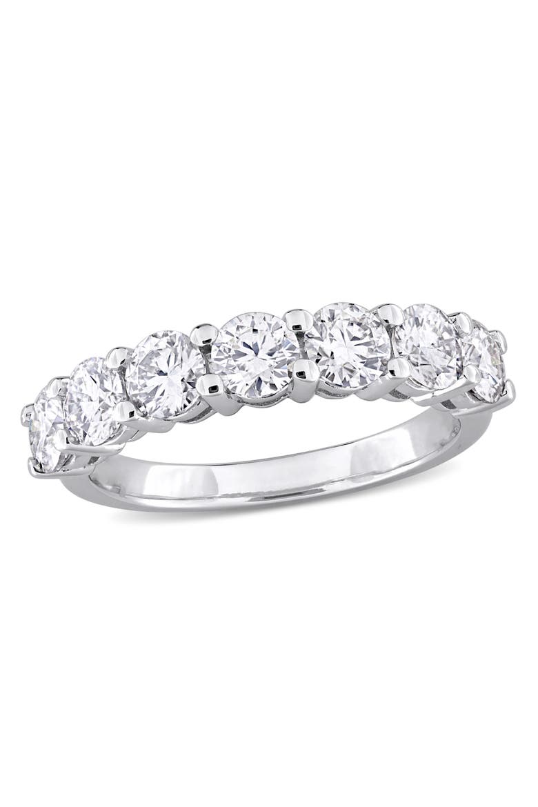 1-3/4CT DEW Moissanite Anniversary Ring, Main, color, Sterling Silver