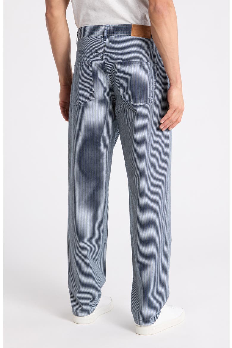 Ryder Stripe Cotton Jeans, Alternate, color, NAVY/ IVORY