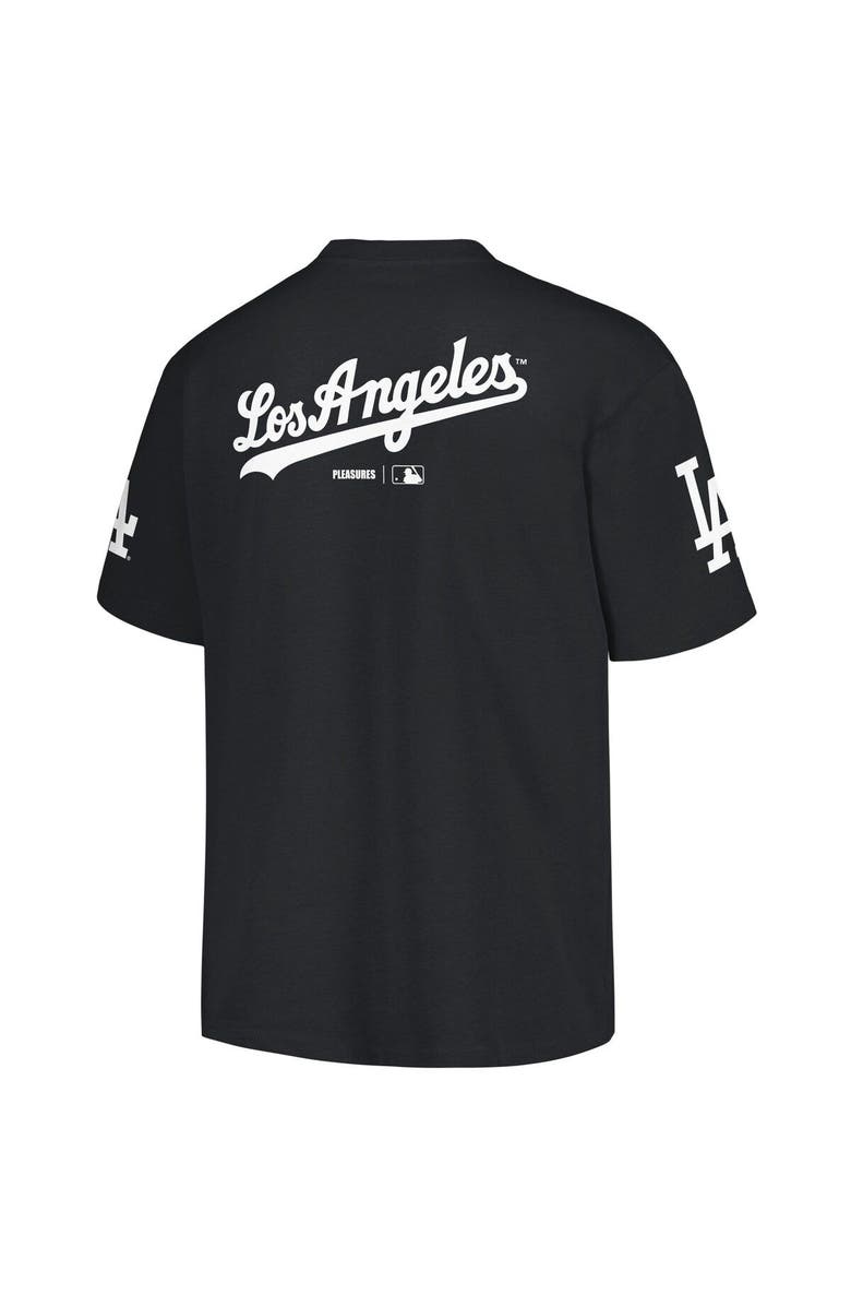 PLEASURES Men's PLEASURES  Black Los Angeles Dodgers Team T-Shirt, Alternate, color, 