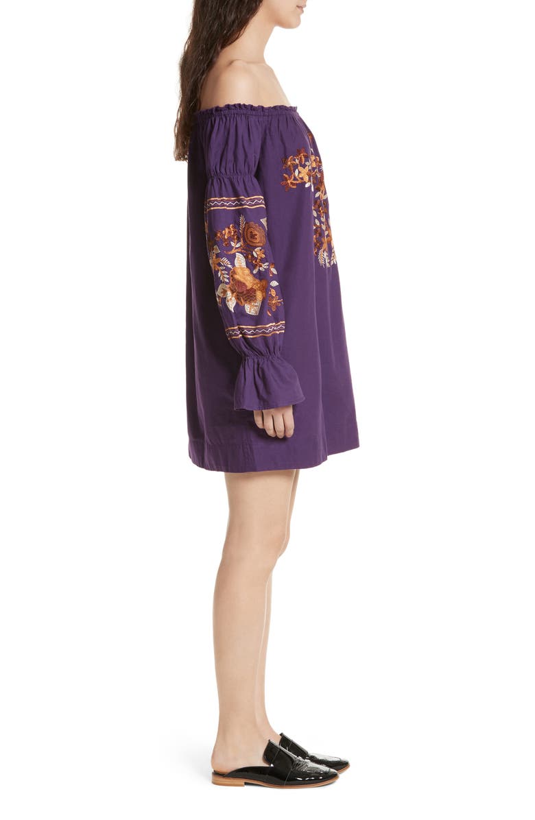 Free People Fleur Du Jour Shift Dress, Alternate, color,