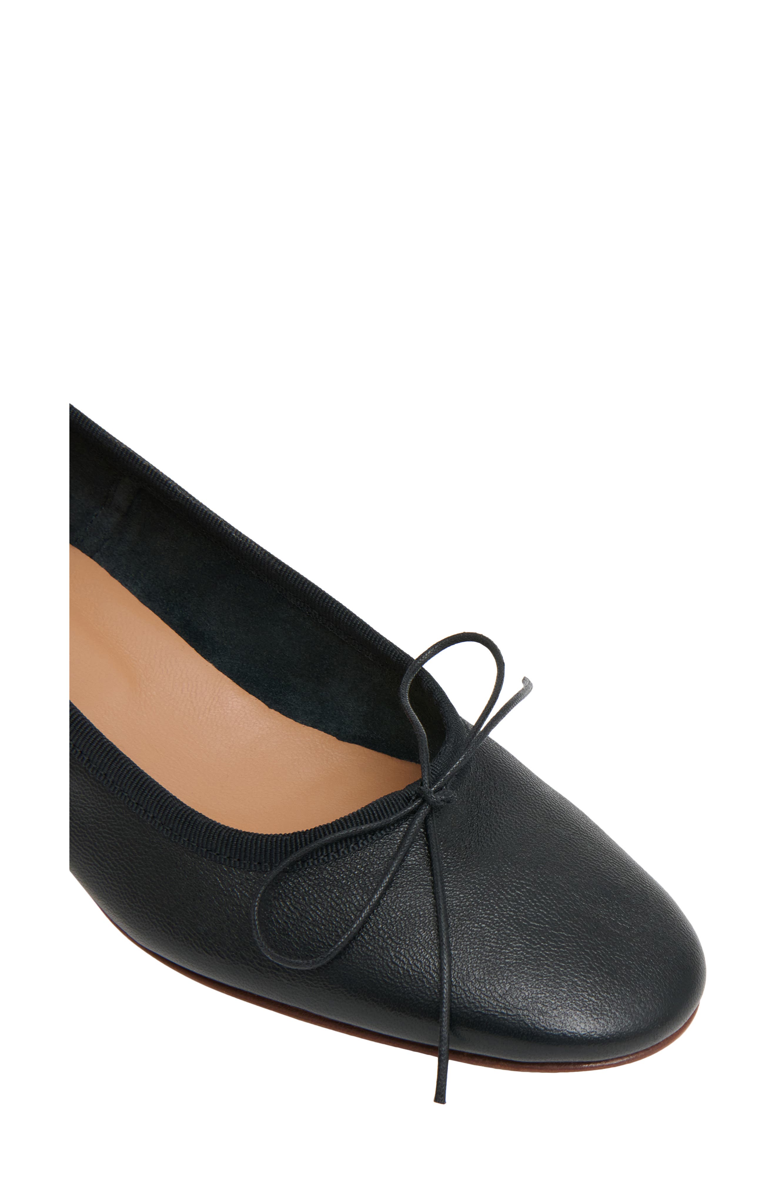 Mansur Gavriel Ballerina Kitten Heel Pump, Alternate, color, Black