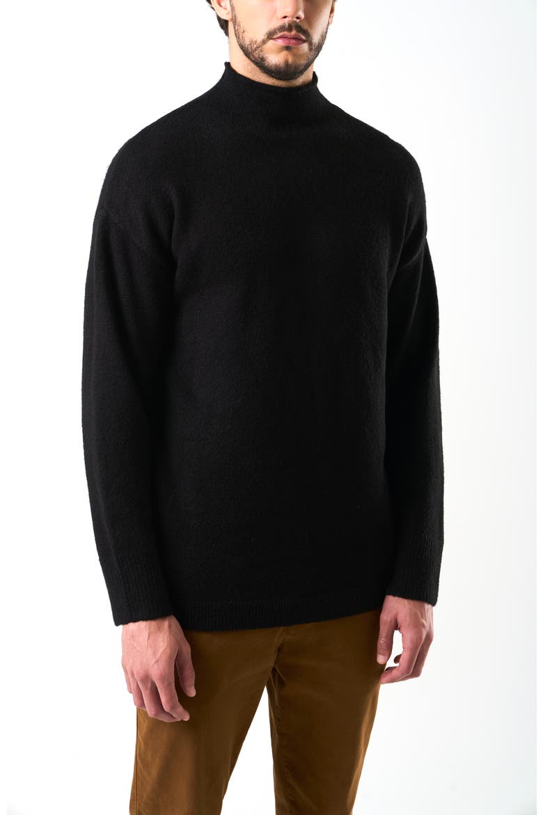 Sika Knit Sweater Two-Tone, Alternate, color, Black