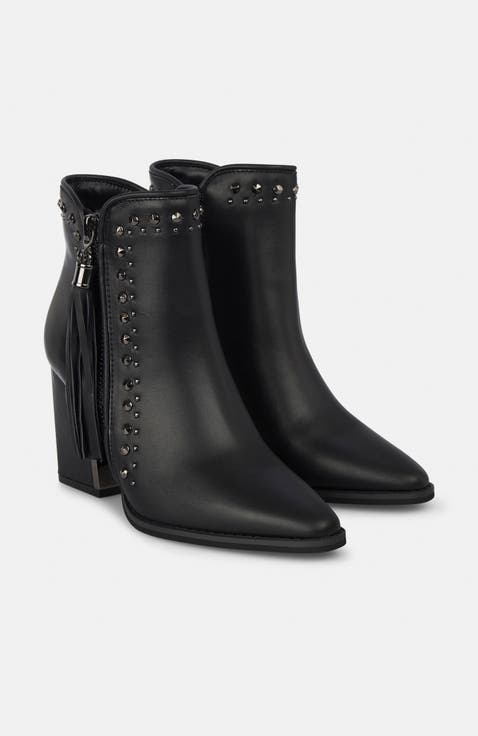 Tassel Heel Ankle Boot