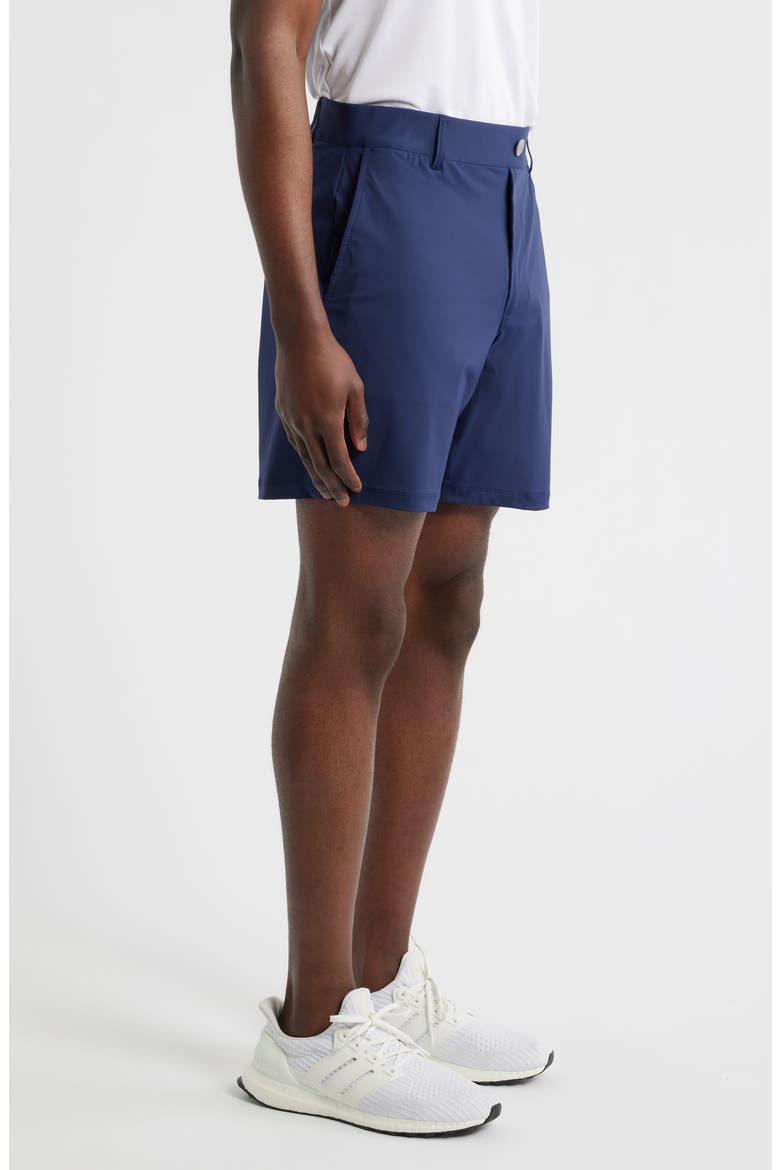 Fusionn Stretch Nylon Chino Shorts, Alternate, color, NAVY
