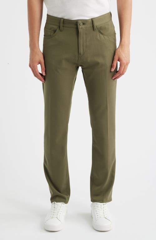 Hugo Boss Boss Delaware Slim Fit Five Pocket Pants In Green
