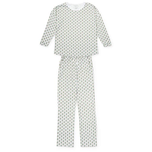 Lila And Hayes Longsleeve Top Pant Set In Multi