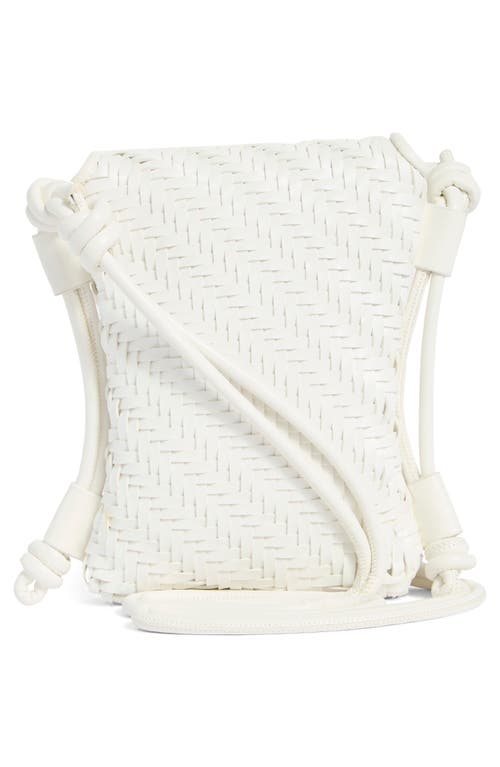 Dolce Vita Woven Crossbody Bag In White