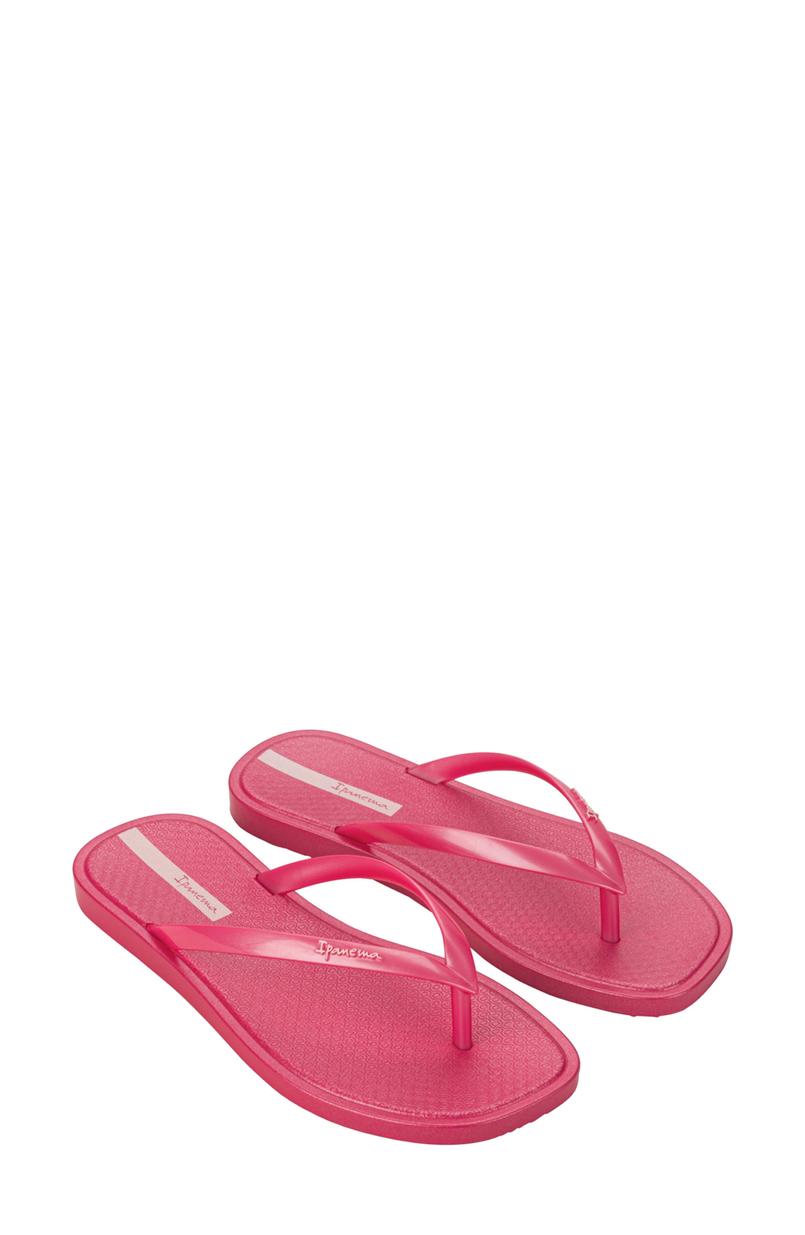 Ipanema Solar Colors Flip Flop, Main, color, Pink/ Pearl Pink