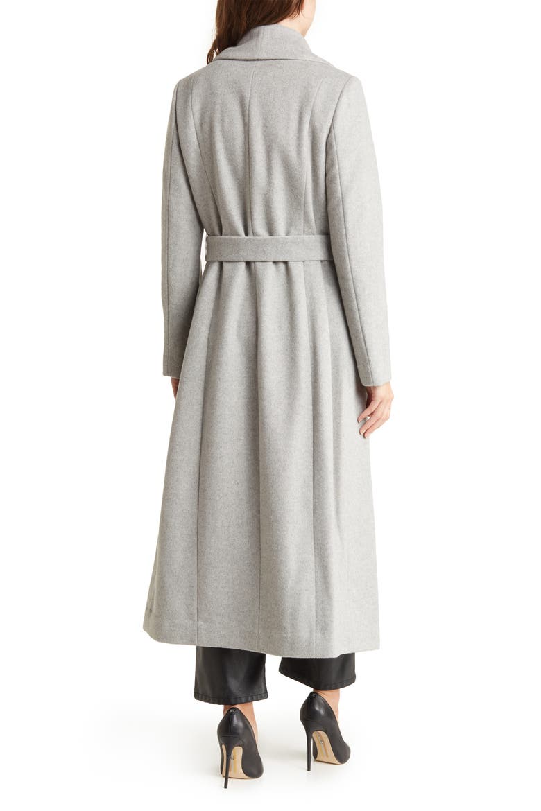 Slick Wool Blend Wrap Coat, Alternate, color, LIGHT GREY