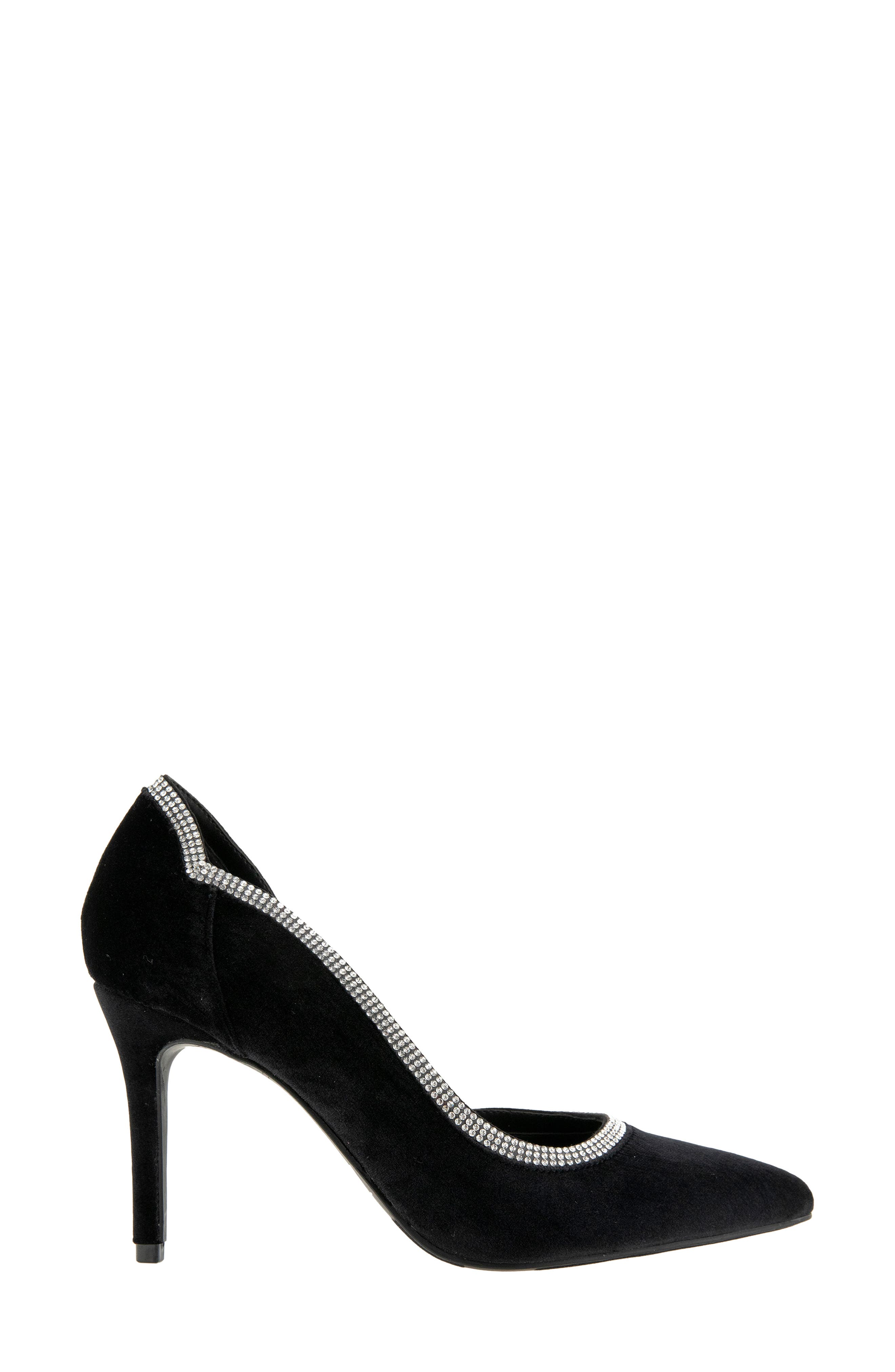Besa Half d'Orsay Pump, Alternate, color, BLACK RHINESTONE
