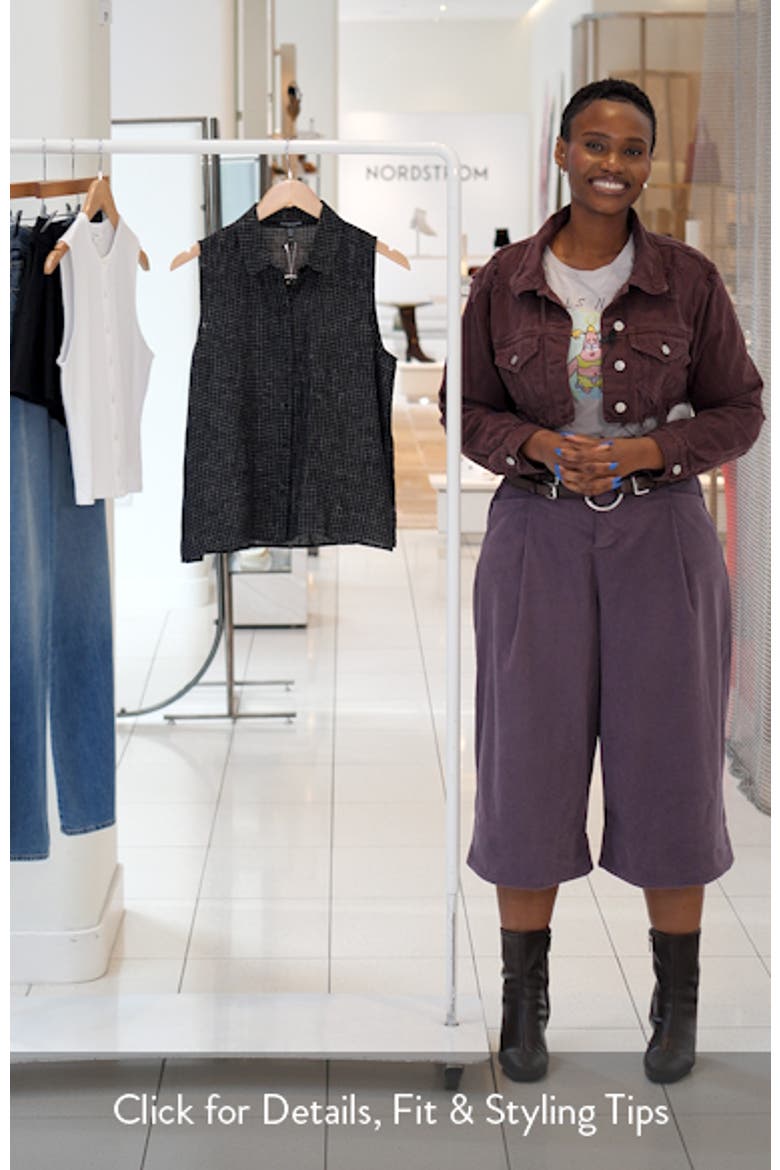 Sleeveless Organic Linen Shirt video