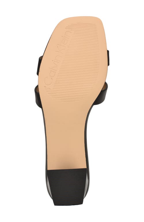 Calvin Klein Andrae Slide Sandal In Black
