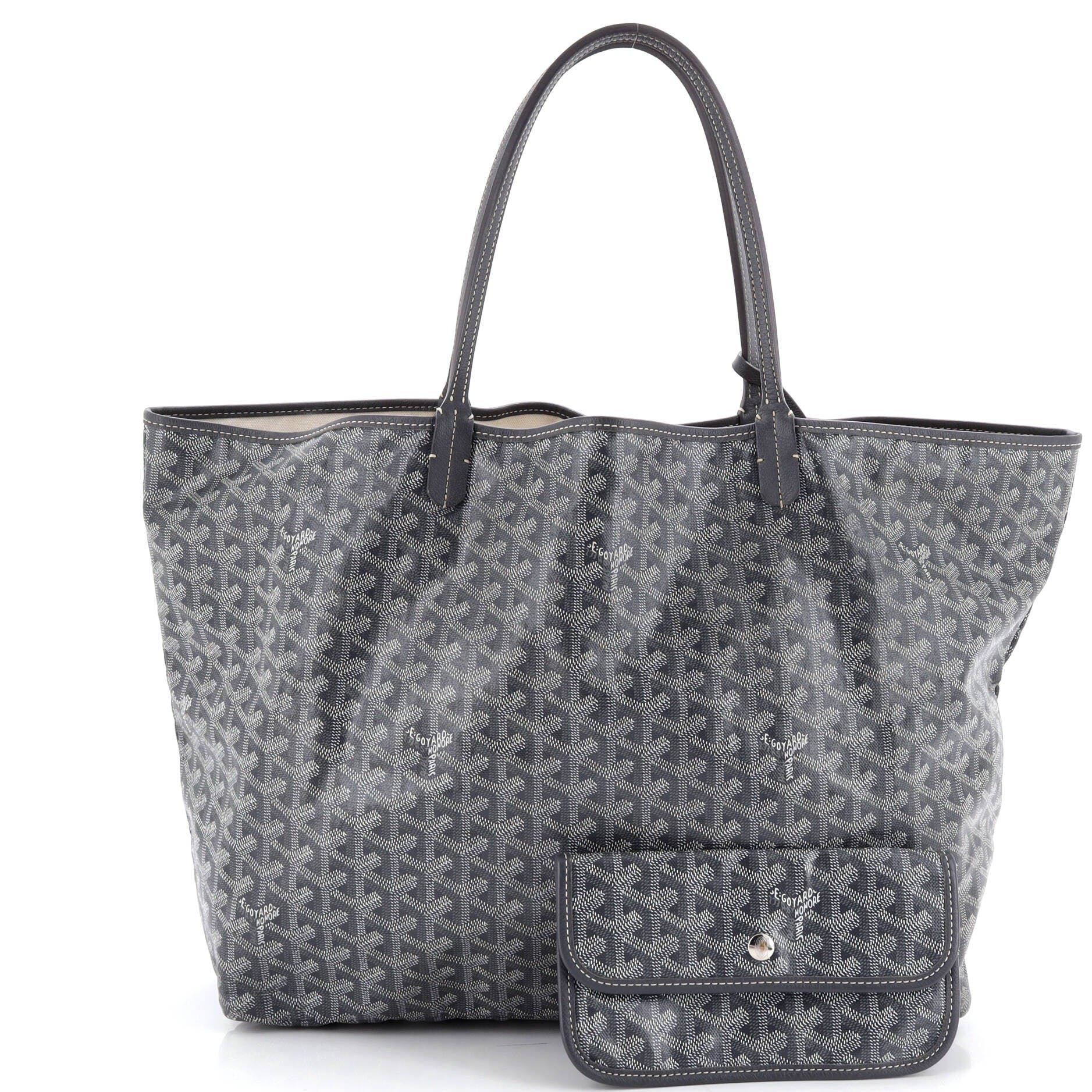 Pre-Owned Goyard Saint Louis Tote Coated Canvas GM, Alternate, color, Gray