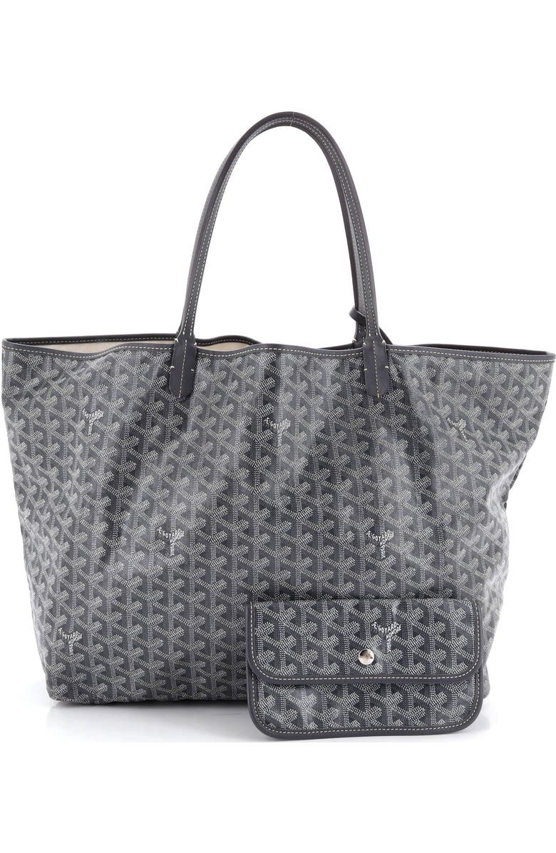Pre-Owned Goyard Saint Louis Tote Coated Canvas GM, Alternate, color, Gray