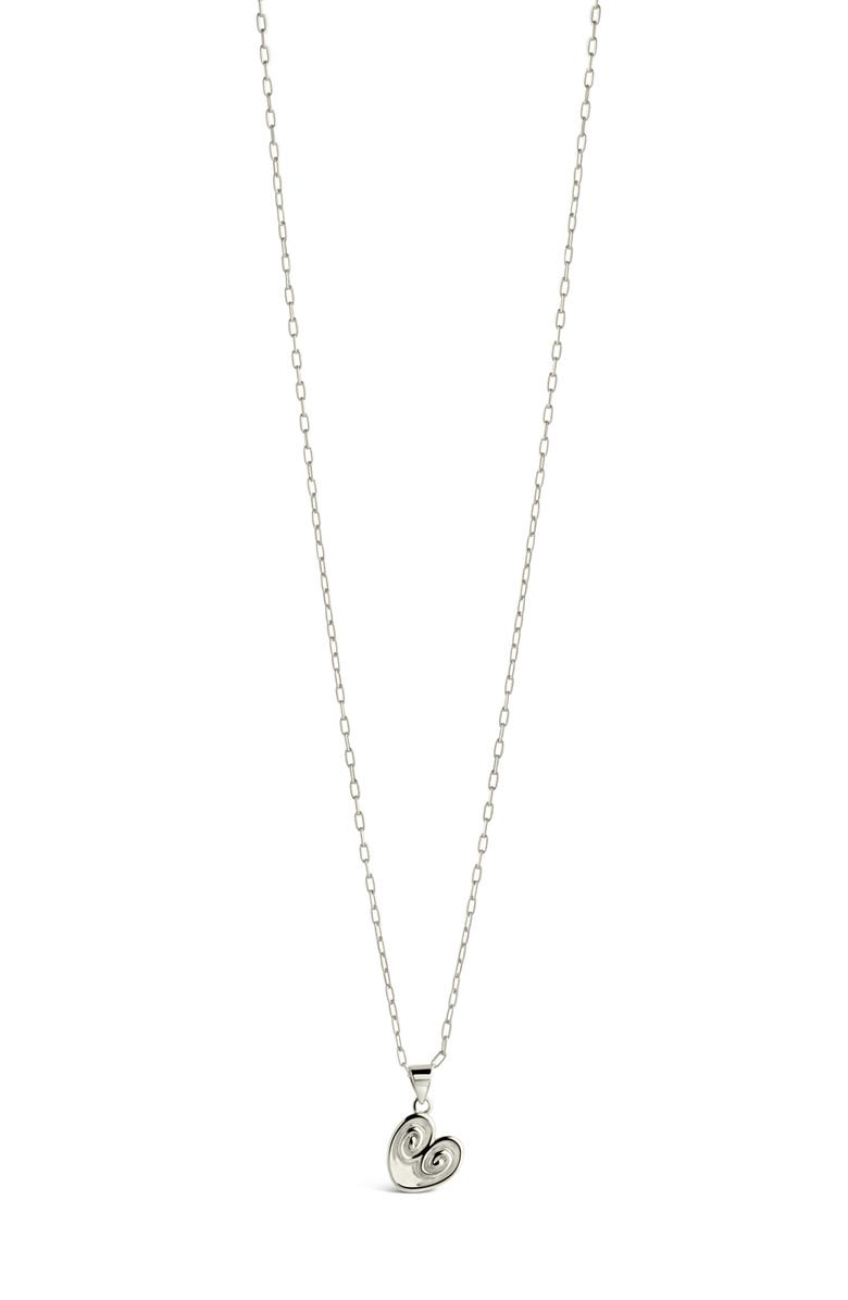 Sterling Forever Palmier Pendant Necklace, Main, color, Silver